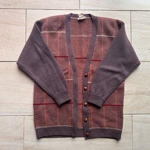 John Meyer  100% Wool Button Front Cardigan Sweater